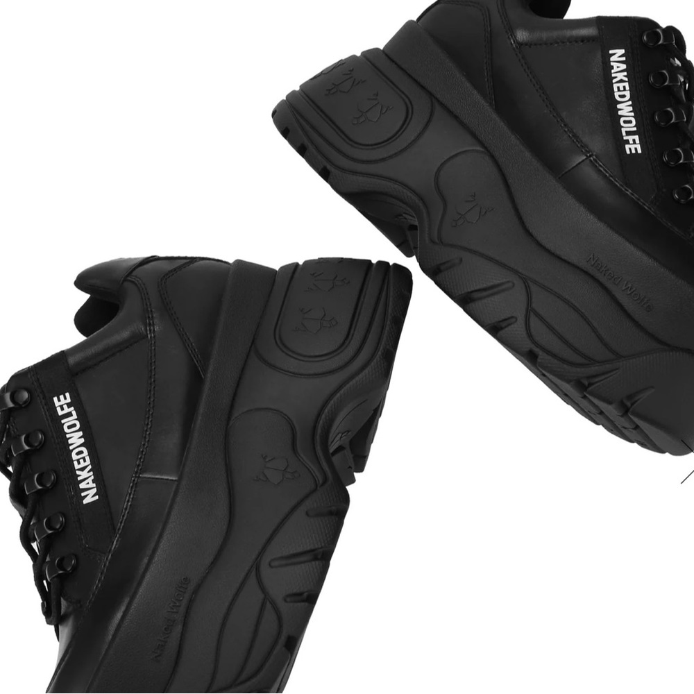 NWT NAKED WOLFE SPRINTER BLACK LEATHER